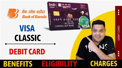 bob visa classic intl contactless debit card|Bank of Baroda Visa Classic Debit Card Full Details .